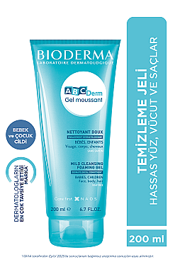Bioderma ABCDerm Foaming Cleanser Temizleme Jeli 200 ml - Bioderma (1)