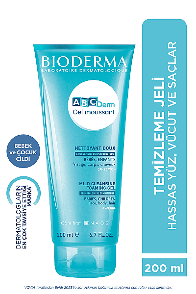 Bioderma ABCDerm Foaming Cleanser Temizleme Jeli 200 ml - 2