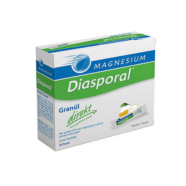 Assos Magnesium Diasporal Granul Direkt Limon Ferahlığı Takviye Edici Gıda 20 Poşet - 1