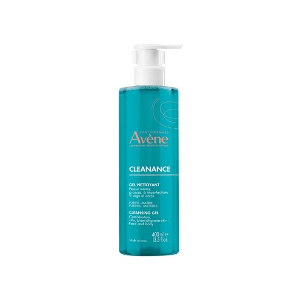 Avene Cleanance Karma ve Yağlı Ciltler İçin Temizleme Jeli 400ml - 1