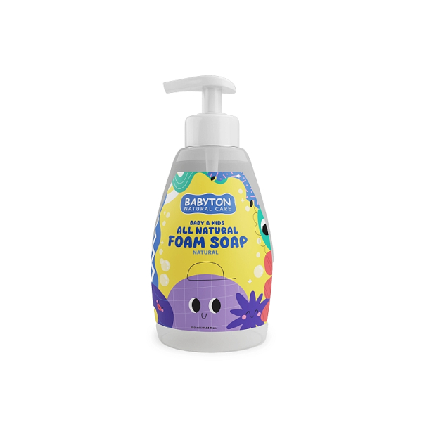Babyton Baby & Kids All Natural Foam Soap Aromasız Doğal Köpük Sabun 350 ml - 1