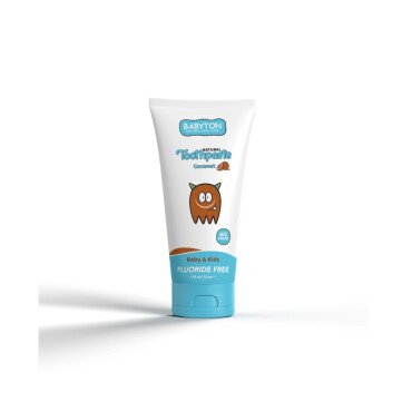 Babyton Bebekler ve Çocuklar İçin Doğal Diş Macunu Hindistan Cevizi Aromalı 50g - Babyton