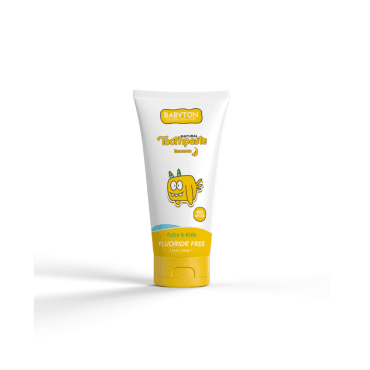 Babyton Bebekler ve Çocuklar İçin Doğal Diş Macunu Muz Aromalı 50g - Babyton