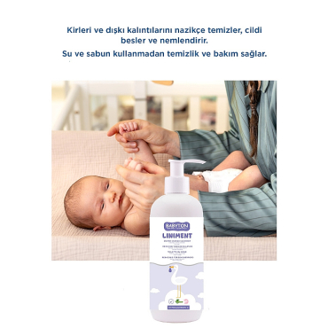 Babyton Liniment Diaper Change Cleanser Bebek Bezi Değiştirme Temizleyicisi ve Pişik Önleyici 400 ml - Babyton (1)
