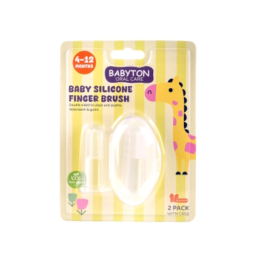 Babyton Oral Care Silikon Parmak Diş Fırçası 4-12 Ay - Babyton