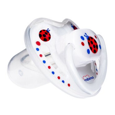 Bambino Damaklı Kapaklı Emzik 18+ Ay - Kırmızı - Uğur Böceği - Bambino