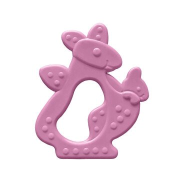 Bambino Kauçuk Yumuşak Diş Kaşıyıcı - Pembe Kanguru - Bambino