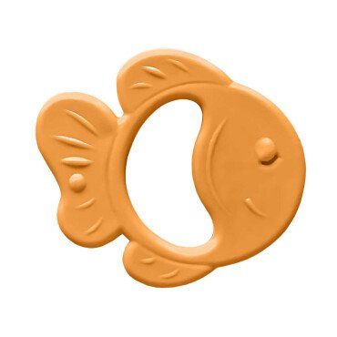 Bambino Kauçuk Yumuşak Diş Kaşıyıcı - Turuncu Balık - Bambino