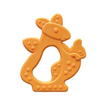 Bambino Kauçuk Yumuşak Diş Kaşıyıcı - Turuncu Kanguru - Bambino