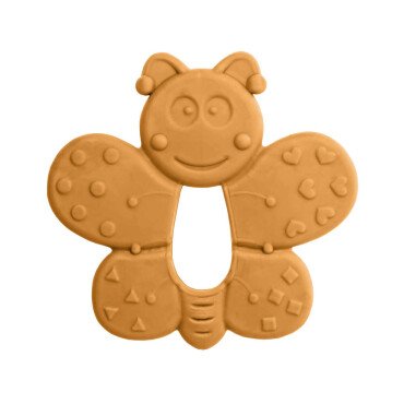 Bambino Kauçuk Yumuşak Diş Kaşıyıcı - Turuncu Kelebek - Bambino