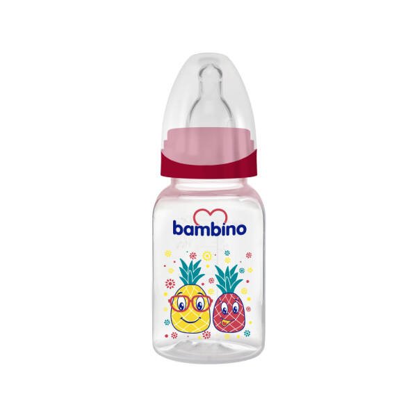 Bambino PP Biberon 150ml 0+ Ay - Kırmızı - Ananas - 1