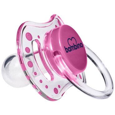 Bambino Silikon Kiraz Uçlu Emzik 0-6 Ay - Pembe - Bambino