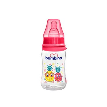 Bambino Standart PP Biberon 150ml 0+ Ay - Kırmızı Ananas - Bambino