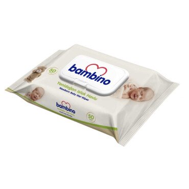Bambino Yenidoğan Ismak Havlu 50 Adet - Bambino