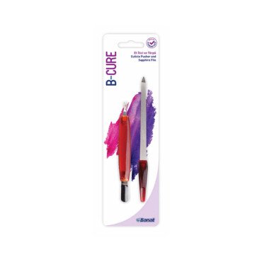 Banat B-Cure Cuticle Pusher and Sapphire File - Banat