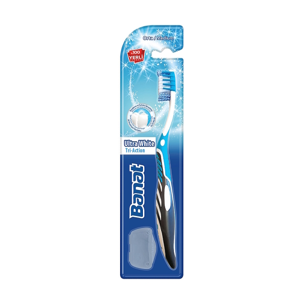 Banat Tri-Action Ultra White Medium Diş Fırçası - 1