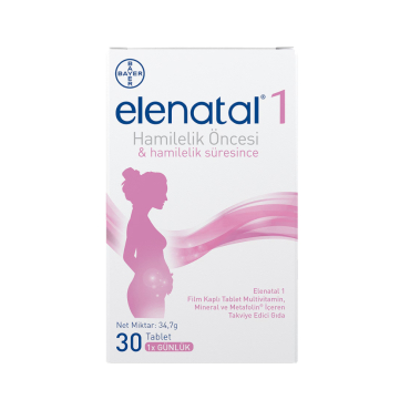Bayer Elenatal 1 Hamilelik Öncesi & Hamilelik Süresince Takviye Edici Gıda 30 Tablet - Bayer