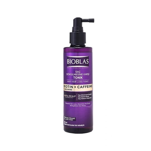 Bioblas Biotin + Caffeine + Arginine Saç Dökülmesine Karşı Tonik 200 ml - 1