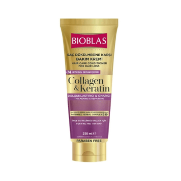 Bioblas Collagen and Keratin Saç Dökülmesine Karşı Bakım Kremi 250ml - Bioblas