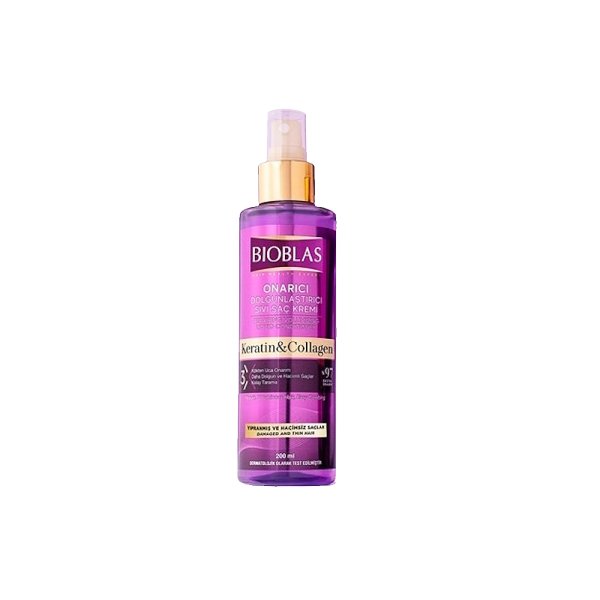 Bioblas Collagen and Keratin Saç Dökülmesine Karşı Sıvı Saç Kremi 200ml - 1
