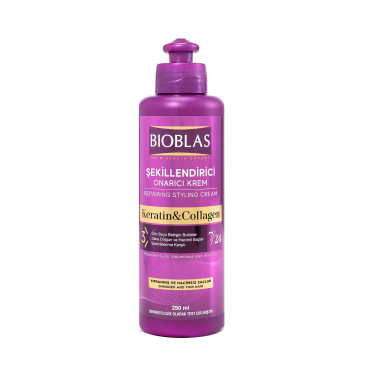 Bioblas Keratin & Collagen Şekillendirici ve Onarıcı Saç Bakım Kremi 250 ml - Bioblas
