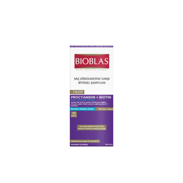 Bioblas Saç Dökülmesi ve Kepeğe Karşı Bitkisel Şampuan 360ml Procyanidin Biotin - Bioblas