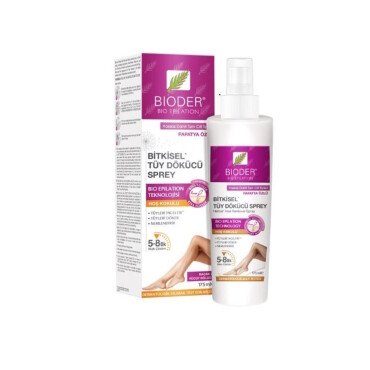 Bioder Bitkisel Tüy Dökücü Spray Bacak ve Vücut Bölgesi 175ml Papatya Özlü - Bioder