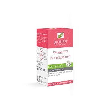 Bioder Pure and White Tüm Cilt Tipleri İçin Deo Roll-On 50ml - Bioder