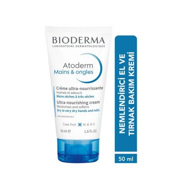 Bioderma Atoderm Mains & Ongles Nemlendirici El ve Tırnak Bakım Kremi 50 ml - 2