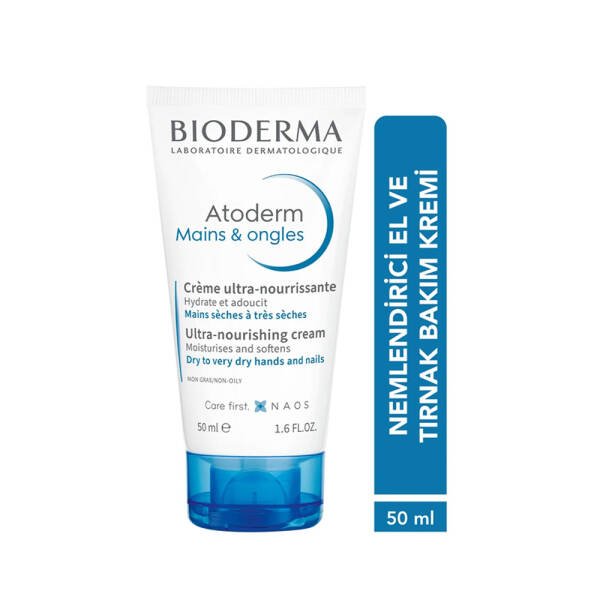 Bioderma Atoderm Mains & Ongles Nemlendirici El ve Tırnak Bakım Kremi 50 ml - 2
