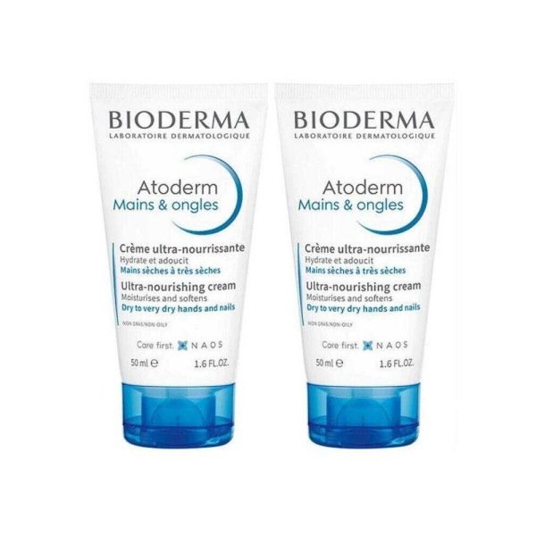 Bioderma Atoderm Hand and Nail Cream 2x50 ml El ve Tırnak Bakım Kremi İkiz Set - 1