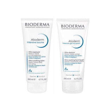Bioderma Atoderm Intensive Balm 200 ml + Foaming Gel 200 ml Temizleyici Set - 1