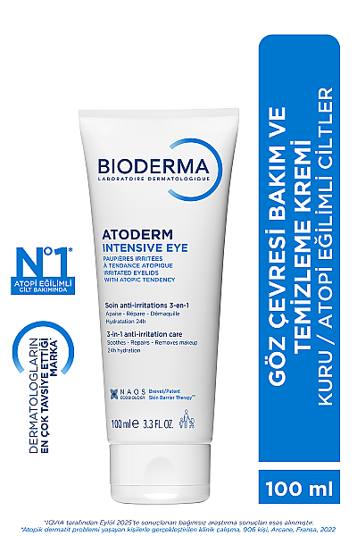 Bioderma Atoderm Intensive Eye Göz Çevresi Bakım ve Temizleme Kremi 100 ml - 2