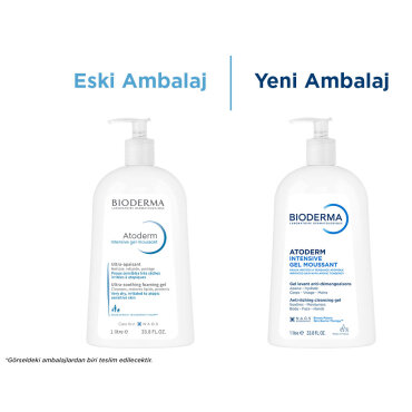 Bioderma Atoderm Intensive Foaming Gel Temizleme Jeli 1 Litre - Bioderma (1)