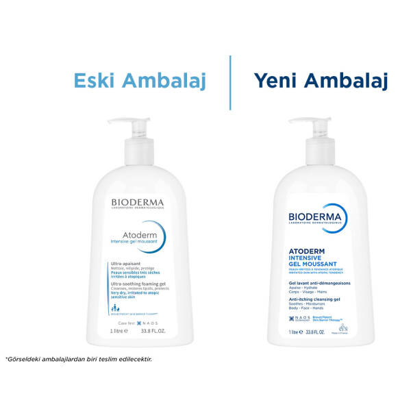 Bioderma Atoderm Intensive Foaming Gel Temizleme Jeli 1 Litre - 2