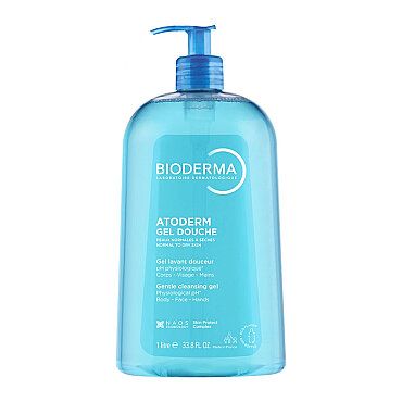 Bioderma Atoderm Shower Gel - Kuru Ciltler için Nemlendirici Duş Jeli Çocuk, Yetişkin 1 Lt - Bioderma