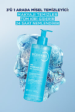 Bioderma Hydrabio Foaming Gel Tüm Ciltler Nemlendirici Etkili Yüz & Vücut Temizleme Jeli 400 ml - 8