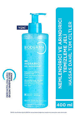 Bioderma Hydrabio Foaming Gel Tüm Ciltler Nemlendirici Etkili Yüz & Vücut Temizleme Jeli 400 ml - 3