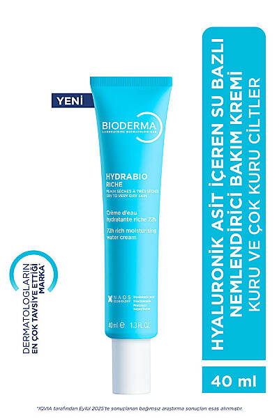 Bioderma Hydrabio Rich Kuru Ciltler için Su Bazlı Nemlendirici Yüz Bakım Kremi 40 ml - 2