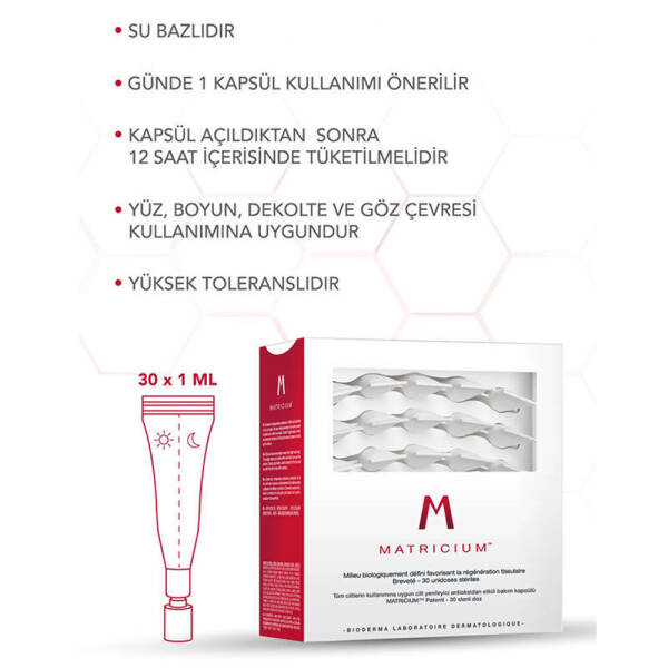 Bioderma Matricium Cilt Yenileyici Bakım Kapsülü 30x1 ml PUANSIZDIR - 4