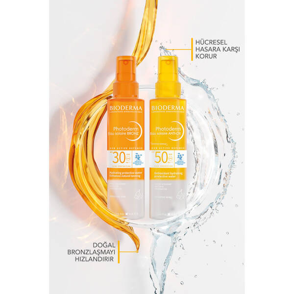 Bioderma Photoderm Bronz Sun Protective Water Güneş Koruyucu SPF30 200 ml - 6