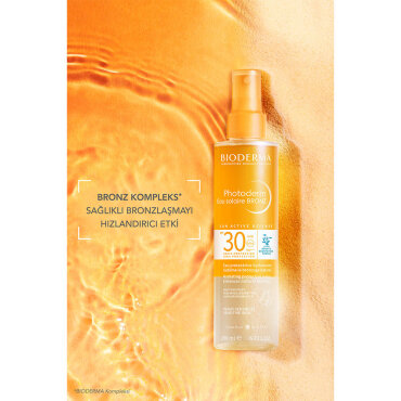 Bioderma Photoderm Bronz Sun Protective Water Güneş Koruyucu SPF30 200 ml - 9