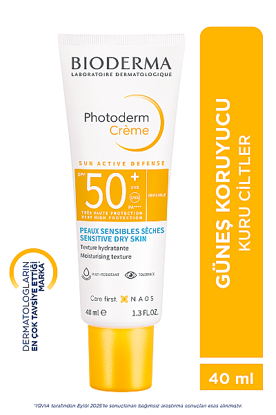 Bioderma Photoderm Kuru Ciltler İçin Güneş Koruyucu Krem Renksiz SPF50+ 40 ml - 2