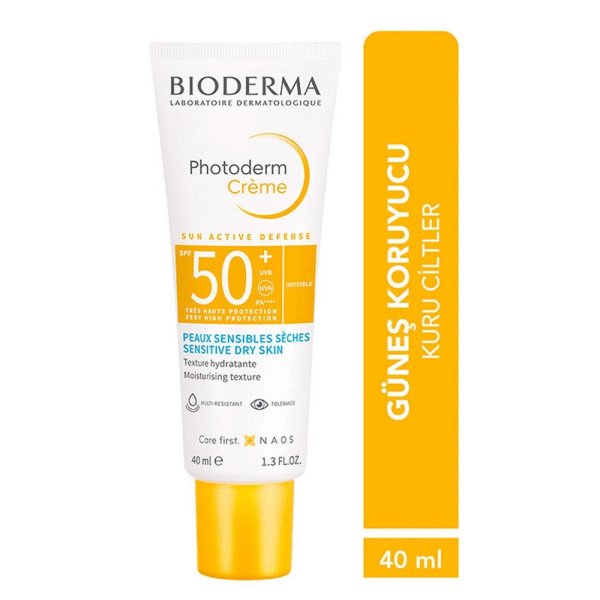 Bioderma Photoderm Kuru Ciltler İçin Güneş Koruyucu Krem Renksiz SPF50+ 40 ml - 2