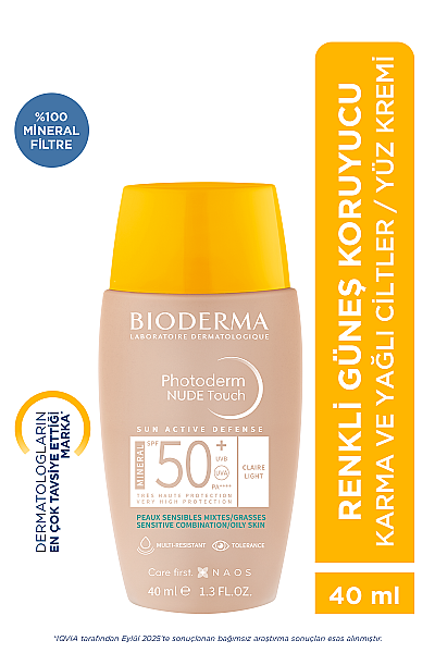 Bioderma Photoderm Nude Light SPF50+ Renkli Güneş Koruyucu 40 ml - 2
