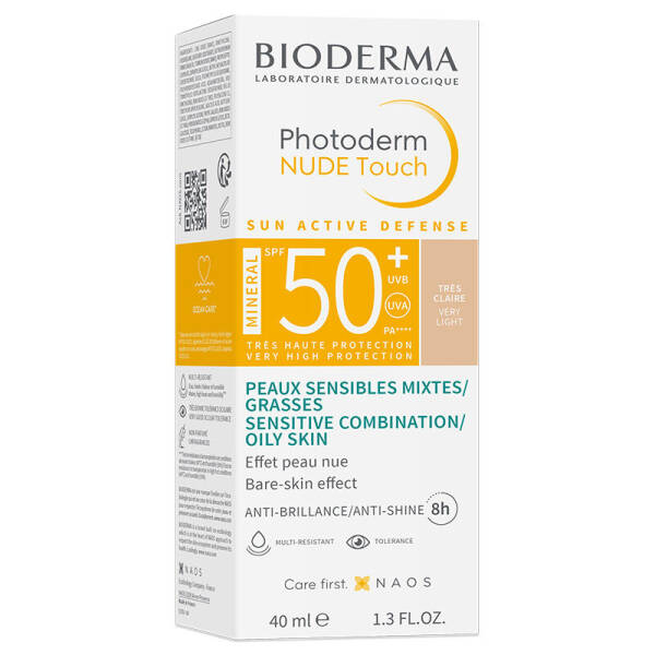 Bioderma Photoderm Nude Touch Very Light SPF50+ Renkli Güneş Koruyucu Krem 40 ml - 3