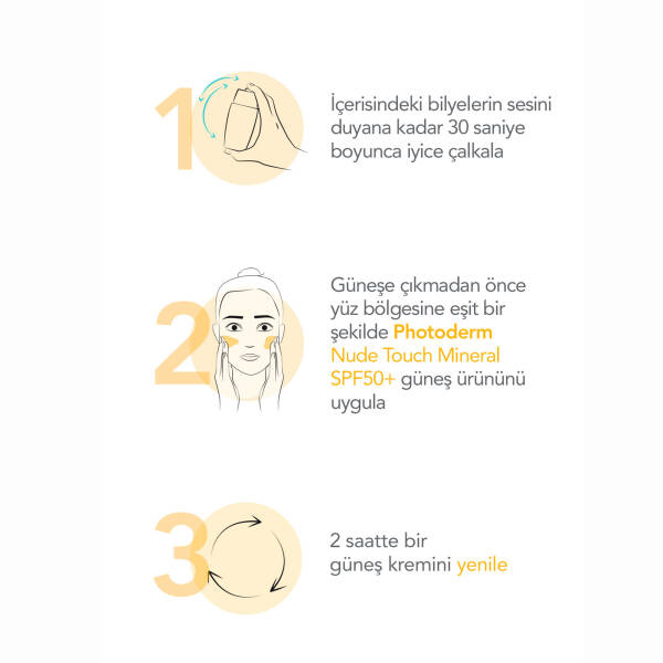 Bioderma Photoderm Nude Touch Very Light SPF50+ Renkli Güneş Koruyucu Krem 40 ml - 7