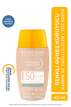Bioderma Photoderm Nude Touch Very Light SPF50+ Renkli Güneş Koruyucu Krem 40 ml - Bioderma (1)