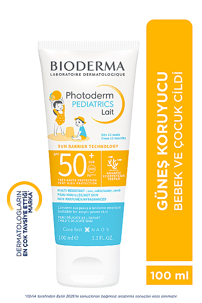 Bioderma Photoderm Pediatrics Lait SPF50+ Güneş Koruyucu 100 ml - 2