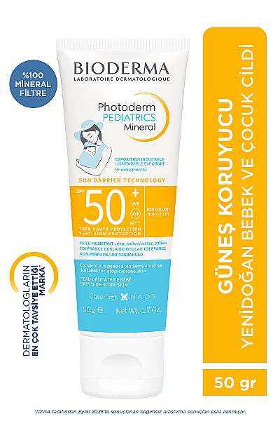 Bioderma Photoderm Pediatrics Mineral SPF50+ Güneş Koruyucu 50g - 2